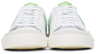 Nike White & Green Blazer Low '77 Vintage Sneakers