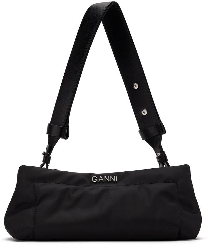 Photo: GANNI Black Pillow Baguette Bag