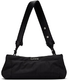 GANNI Black Pillow Baguette Bag