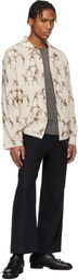 Professor.E Beige Seasonal Print LS Shirt