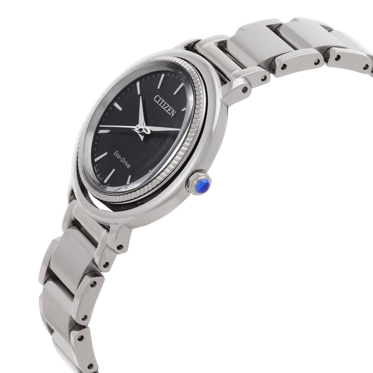 Citizen L Eco-Drive Black Mother of Pearl Dial Ladies Watch EM1100-84H