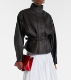 Jacquemus Ciro belted leather jacket