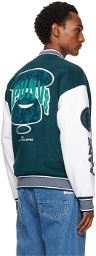 AAPE by A Bathing Ape Green Embroidered Jacket