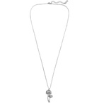 Saint Laurent - Burnished Silver-Tone Necklace - Men - Silver