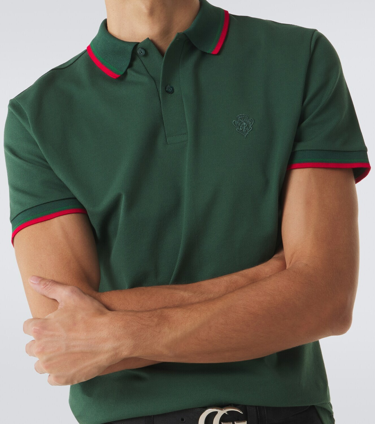 Gucci Cotton-blend piqué polo shirt