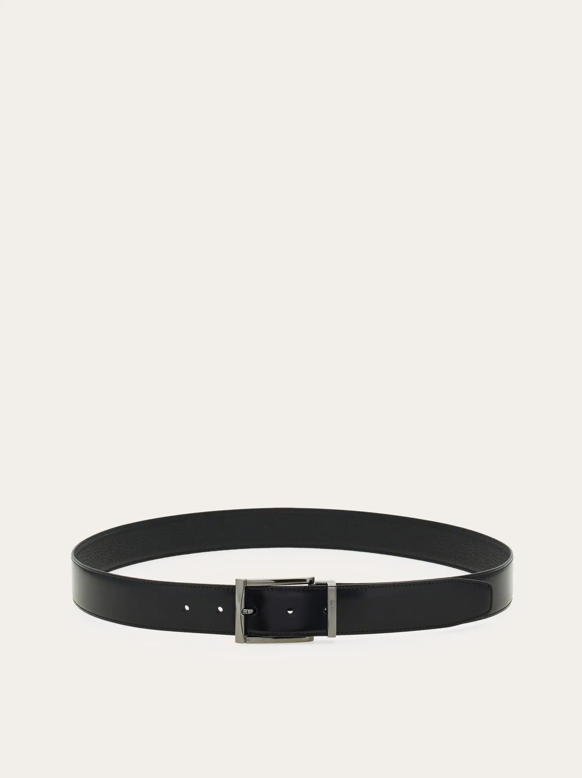 Ferragamo Mens Reversible and adjustable belt in Black