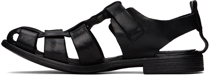 Officine Creative Black Chronicle 145 Sandals