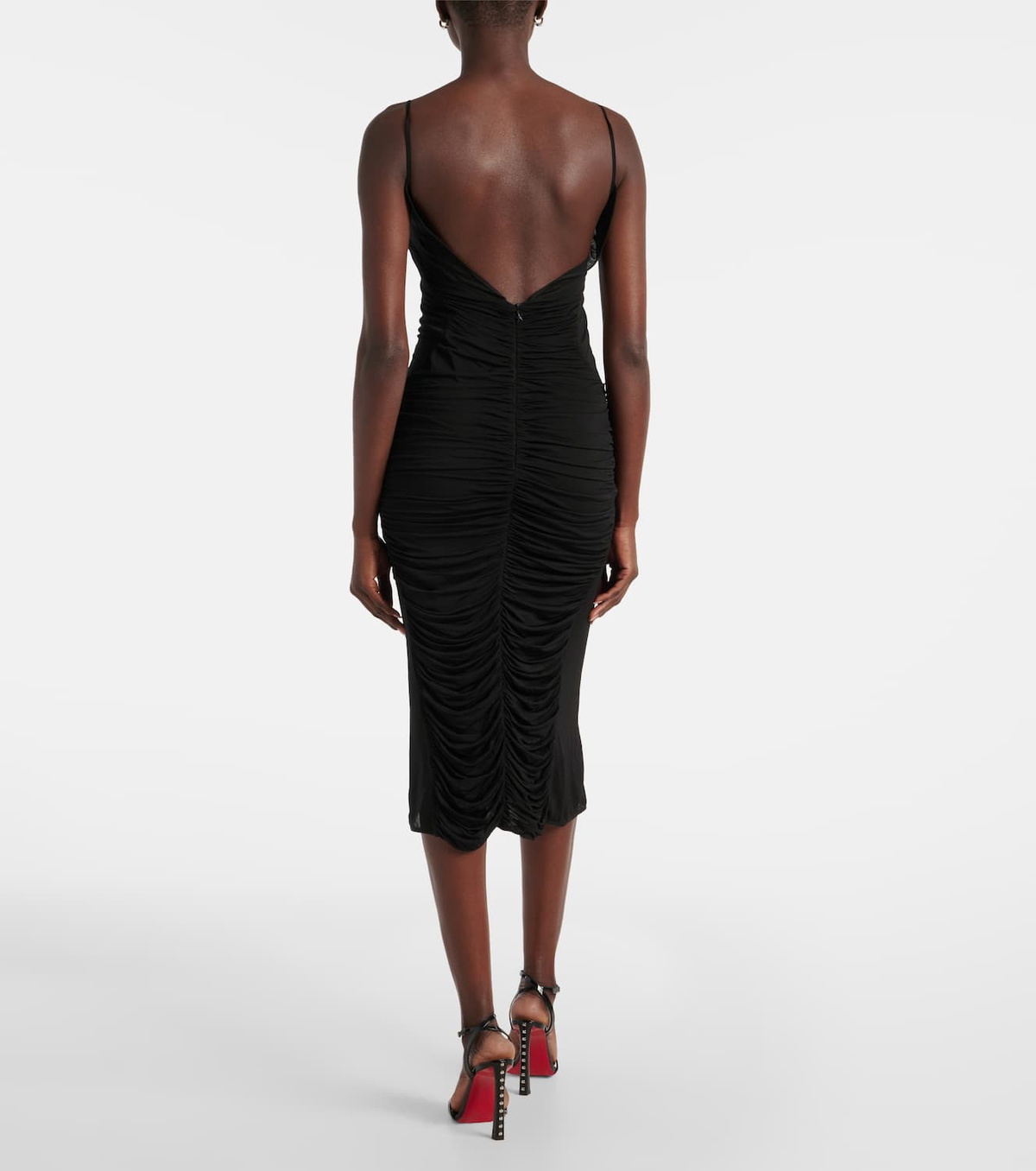 Mugler Women Ro1308 Midi Dress