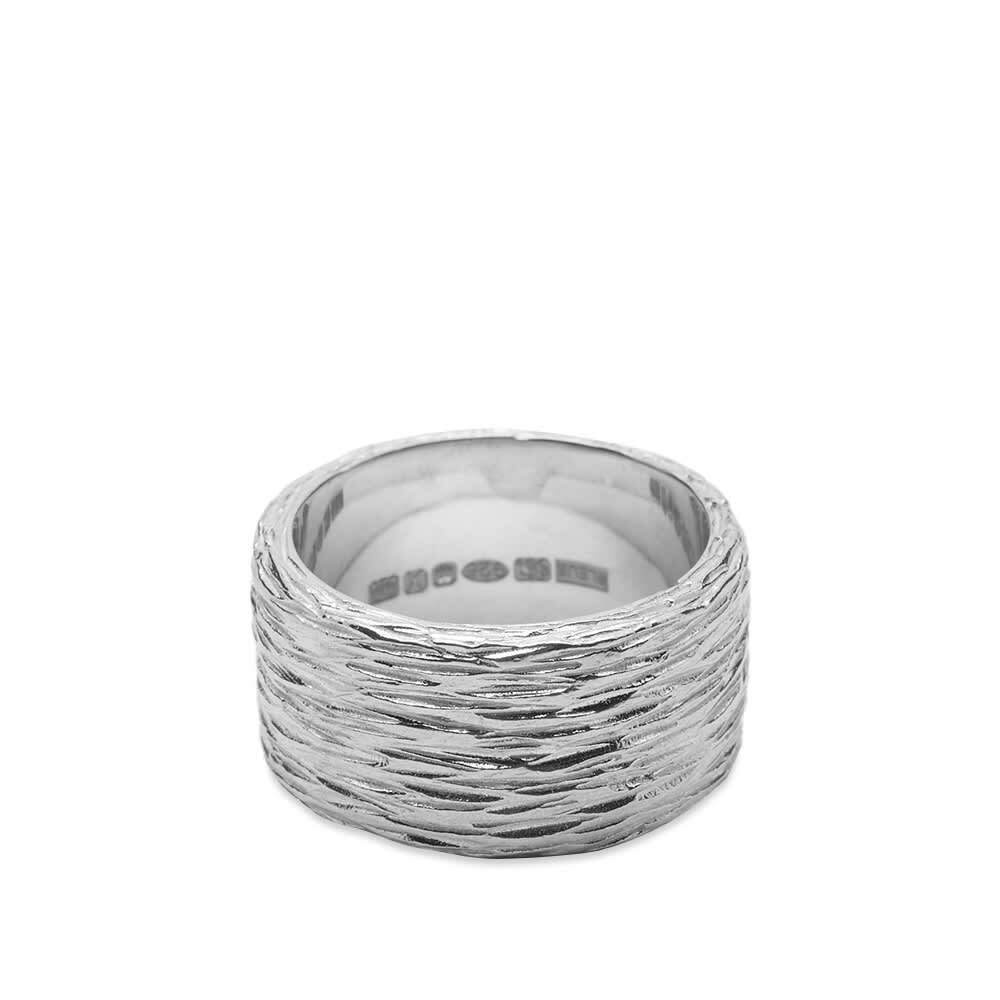 Photo: Bleue Burnham Men's Freshly Cut Lawn Signet Ring in Silver