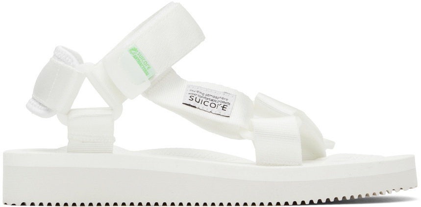 Suicoke Gray & White RAY-ab Sandals Suicoke