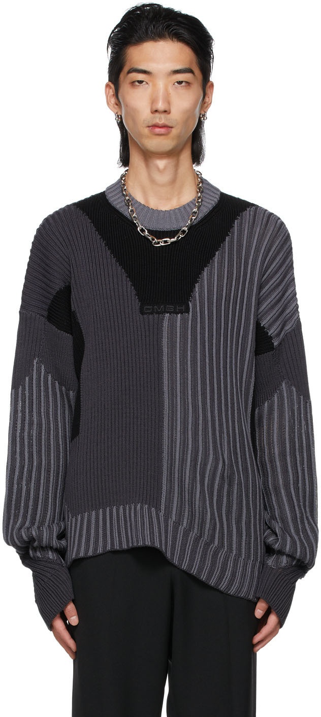 Photo: GmbH Black & Grey Knit Mies Sweaters