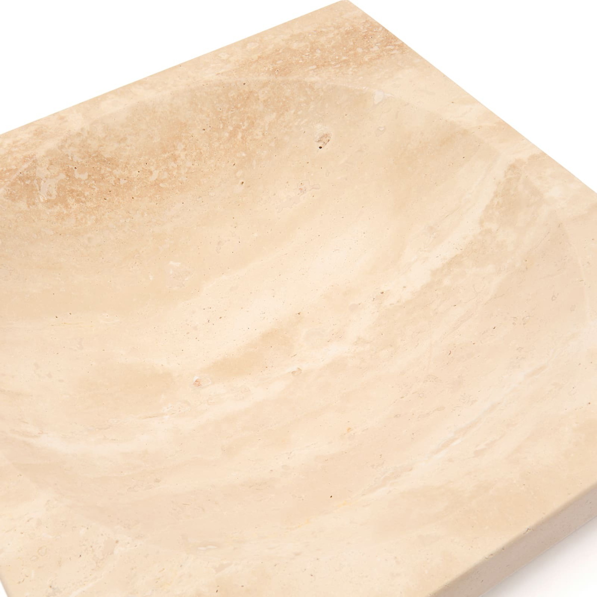 ferm LIVING Hew Low Centerpiece in Travertine 