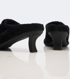 Loewe Dive shearling mules