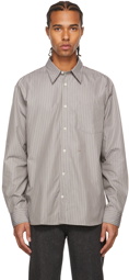 A.P.C. SUZANNE KOLLER Edition Taupe Striped Shirt