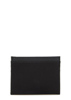 Vivienne Westwood Panelled orb Leather and Twill Card Holder - Black - One Size