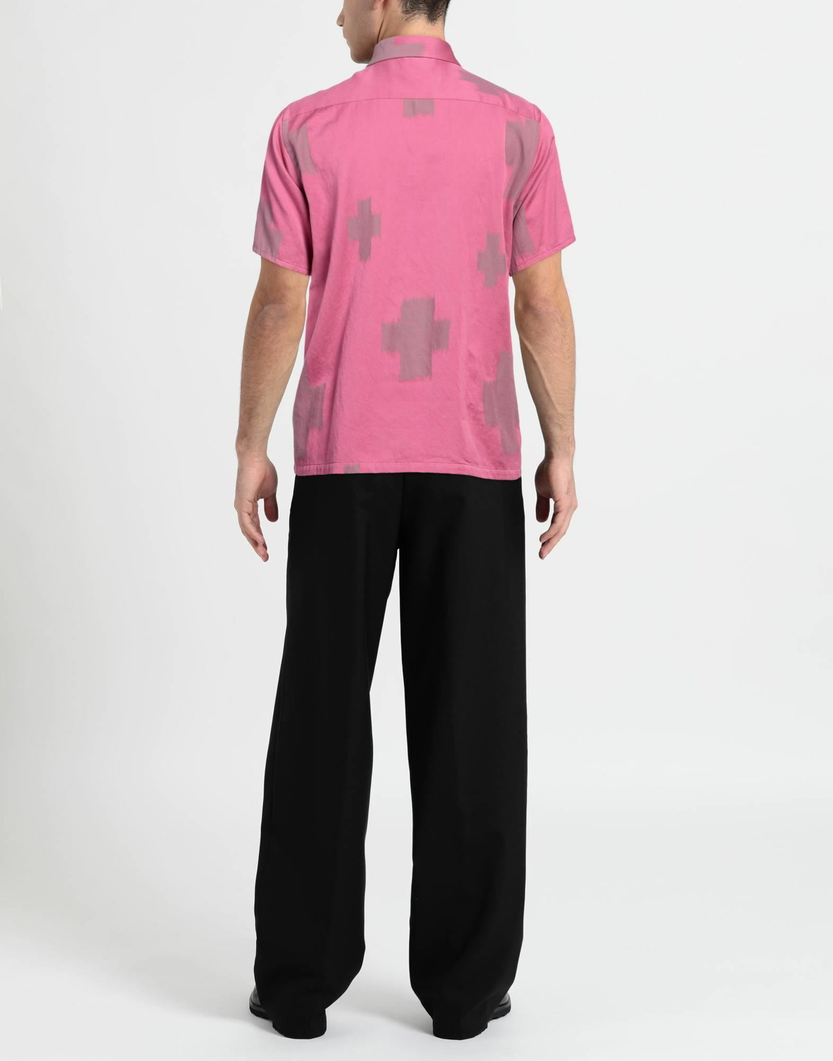 Needles Mens Shirt in Magenta