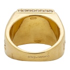 Dolce and Gabbana Gold and Red Square Ring