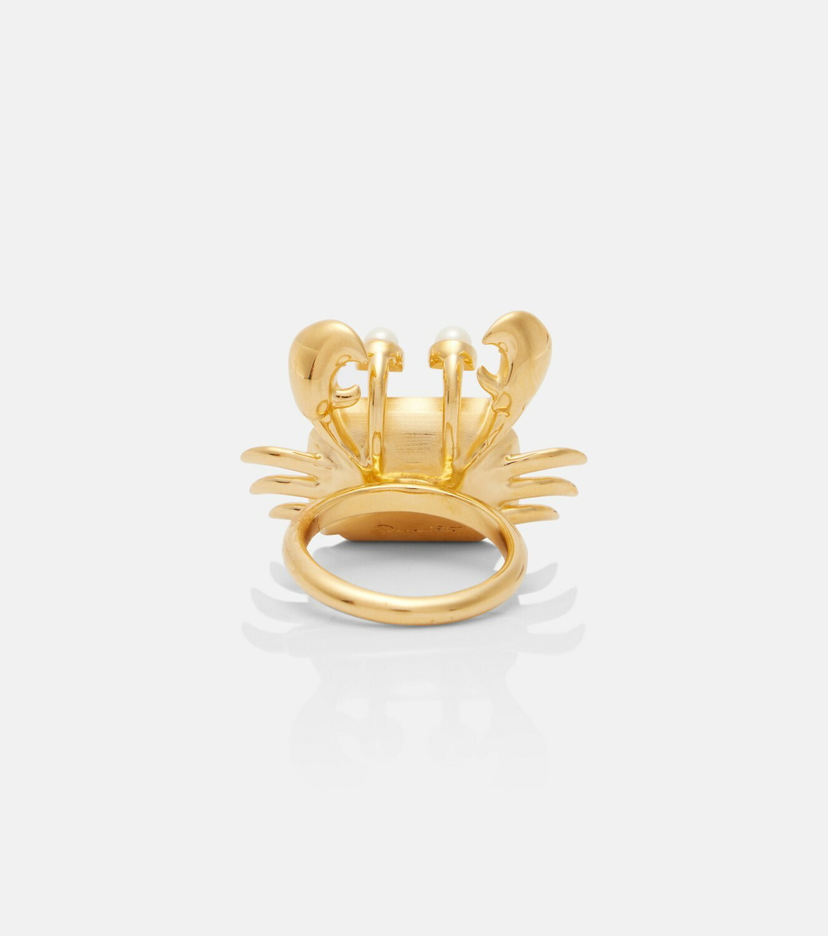 Oscar de la Renta Crab embellished ring