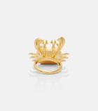 Oscar de la Renta Crab embellished ring