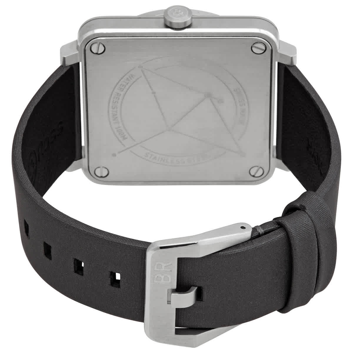 Bell and Ross Quartz Grey Sunray Dial Unisex Watch BRS-ERU-ST-LGD/SCA