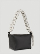 KARA - Crystal Cobra Pouch Shoulder Bag in Black