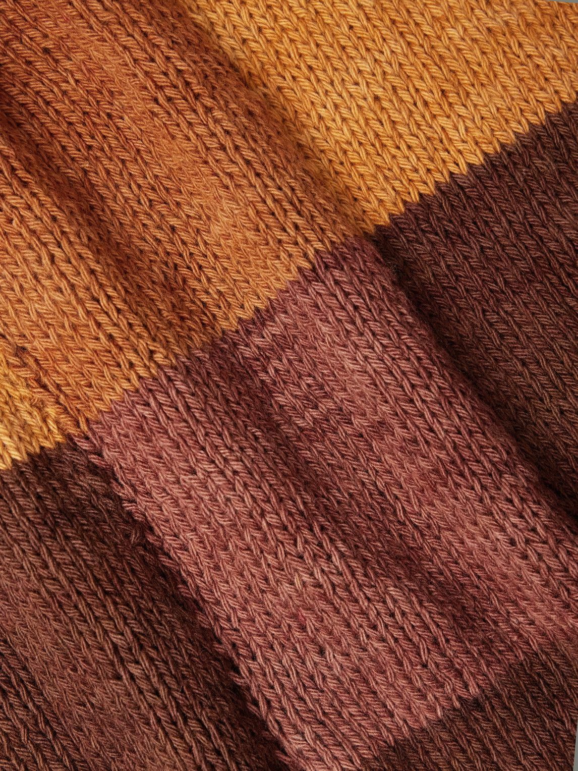 Kartik Research - Jacquard-Knit Wool Sweater - Orange