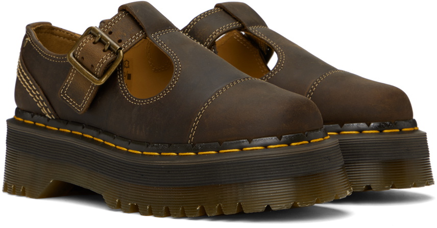 leather platform mary janes