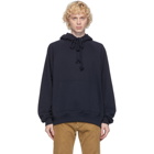 Dries Van Noten Navy Graphic Hoodie