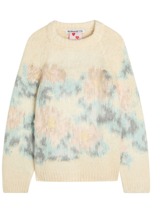 Photo: Bernadette Willy Floral-intarsia Silk Jumper Multicoloured 1