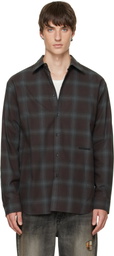 We11done Brown Check Flannel Shirt