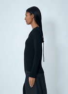 Yohji Yamamoto Lace-Up Wool Sweater