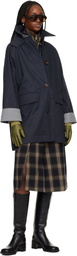 Barbour Navy Gabby Car Casual Trench Coat