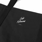 Cafe Kitsune Men's Café Kitsune Coffee Cup Tote Bag in Black 