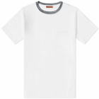 Missoni Men's Space Dyed Collar T-Shirt in White Contrast Space