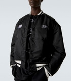 Balenciaga x NBA logo satin bomber jacket