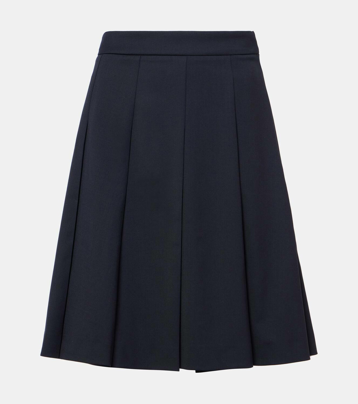 Alessandra Rich Pleated wool-blend miniskirt