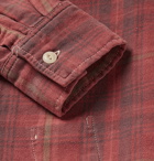 Remi Relief - Checked Cotton-Flannel Shirt - Red