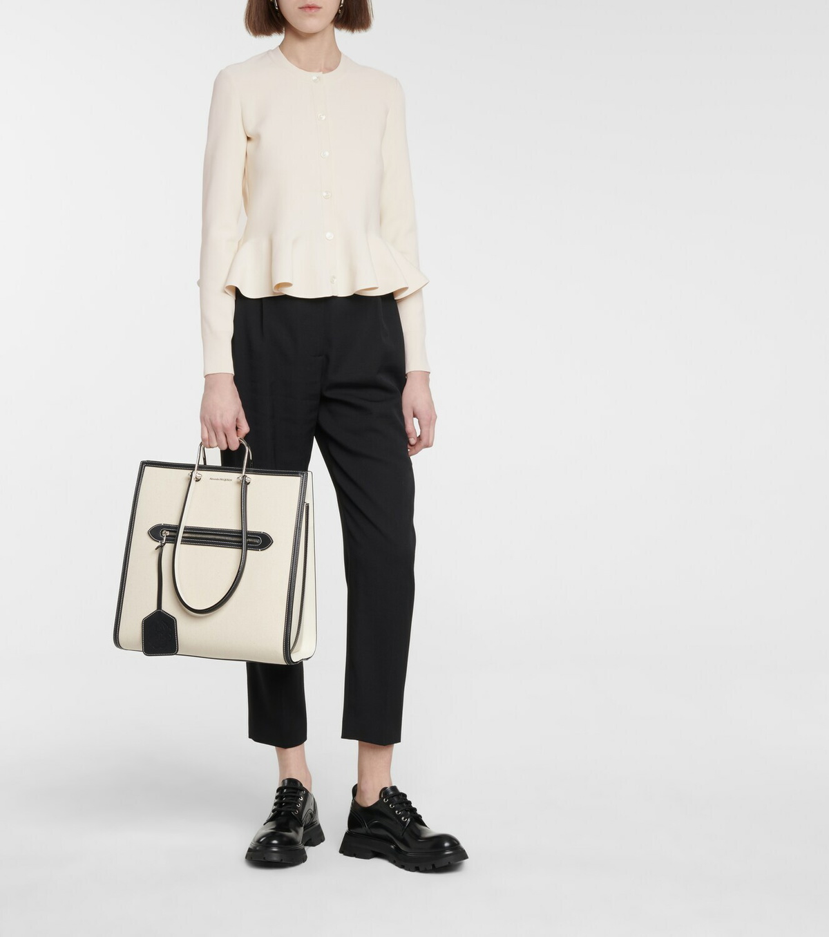 Alexander McQueen Peplum cardigan