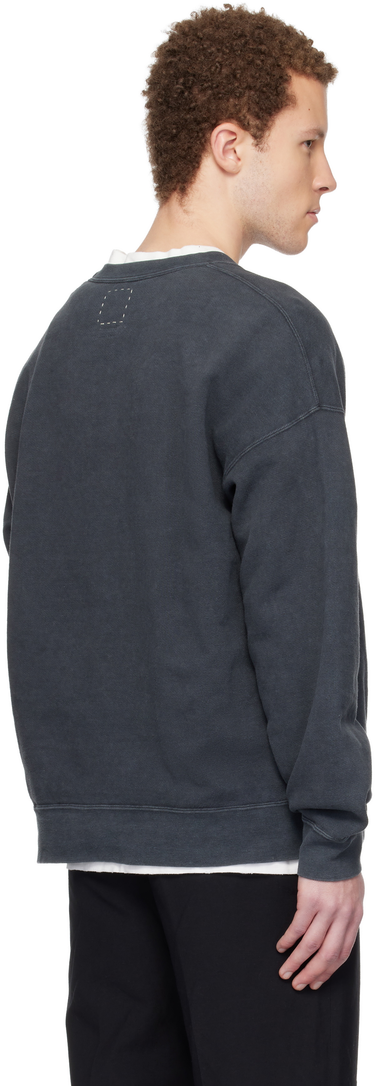 visvim Black Jumbo SB L/S DMGD Sweatshirt