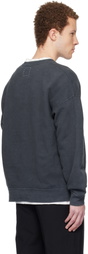 visvim Black Jumbo SB L/S DMGD Sweatshirt