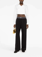 LOEWE - Logo Wide Leg Wool Trousers