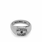 TwoJeys Men's Always Lucky Signet Ring in Silver
