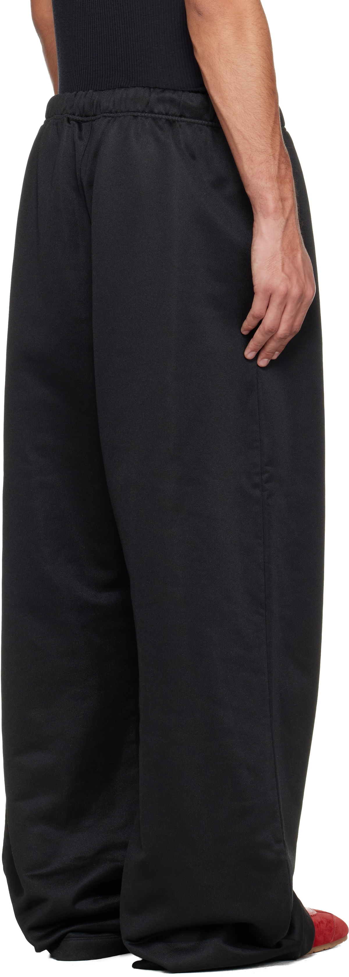 Fear of God ESSENTIALS Black Holiday Satin Fleece Lounge Sweatpants