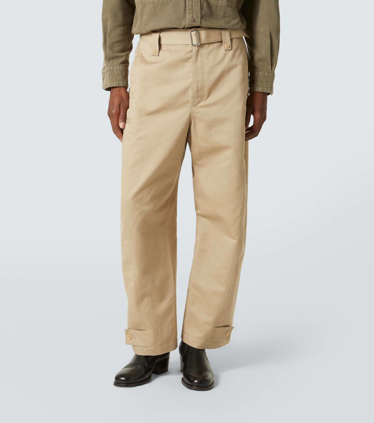 Lemaire Twisted cotton and linen twill pants Lemaire