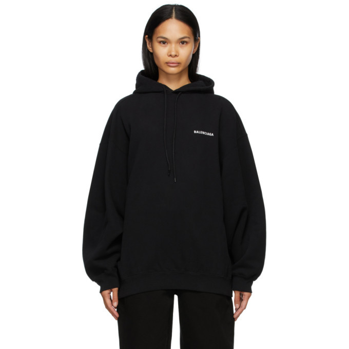 BALENCIAGA DÉFILÉ パーカー Balenciaga Black Defile Sport Hoodie Balenciaga
