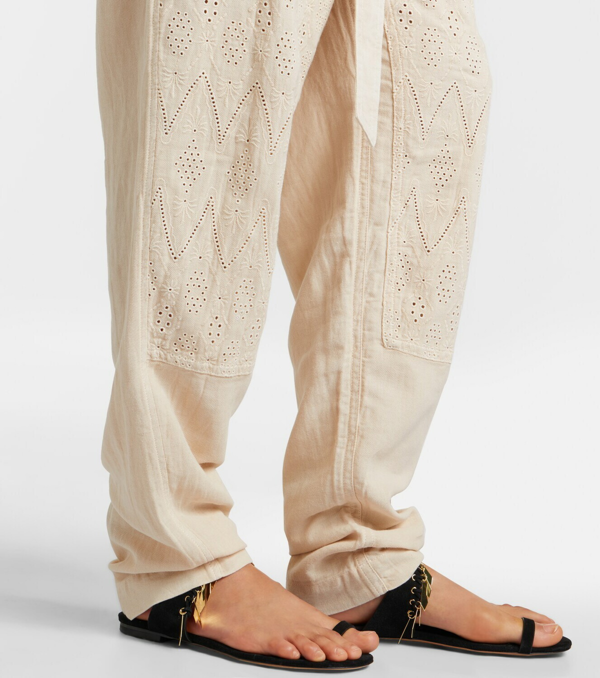 Marant Etoile Kellen broderie anglaise cotton jumpsuit