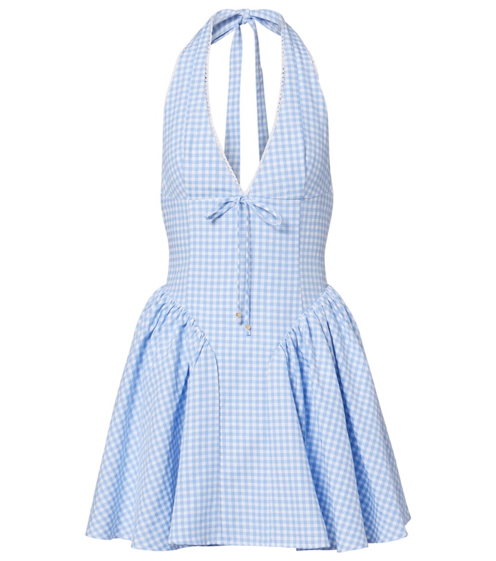 Photo: Bananhot Micaela gingham halterneck cotton minidress