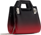Ferragamo Red & Black Micro Wanda Bag