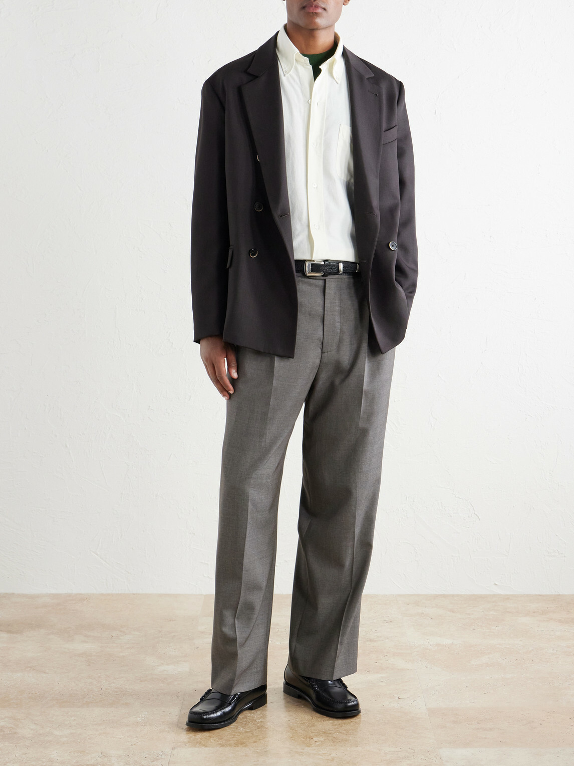 Hartford - Cotton-Oxford Shirt - White