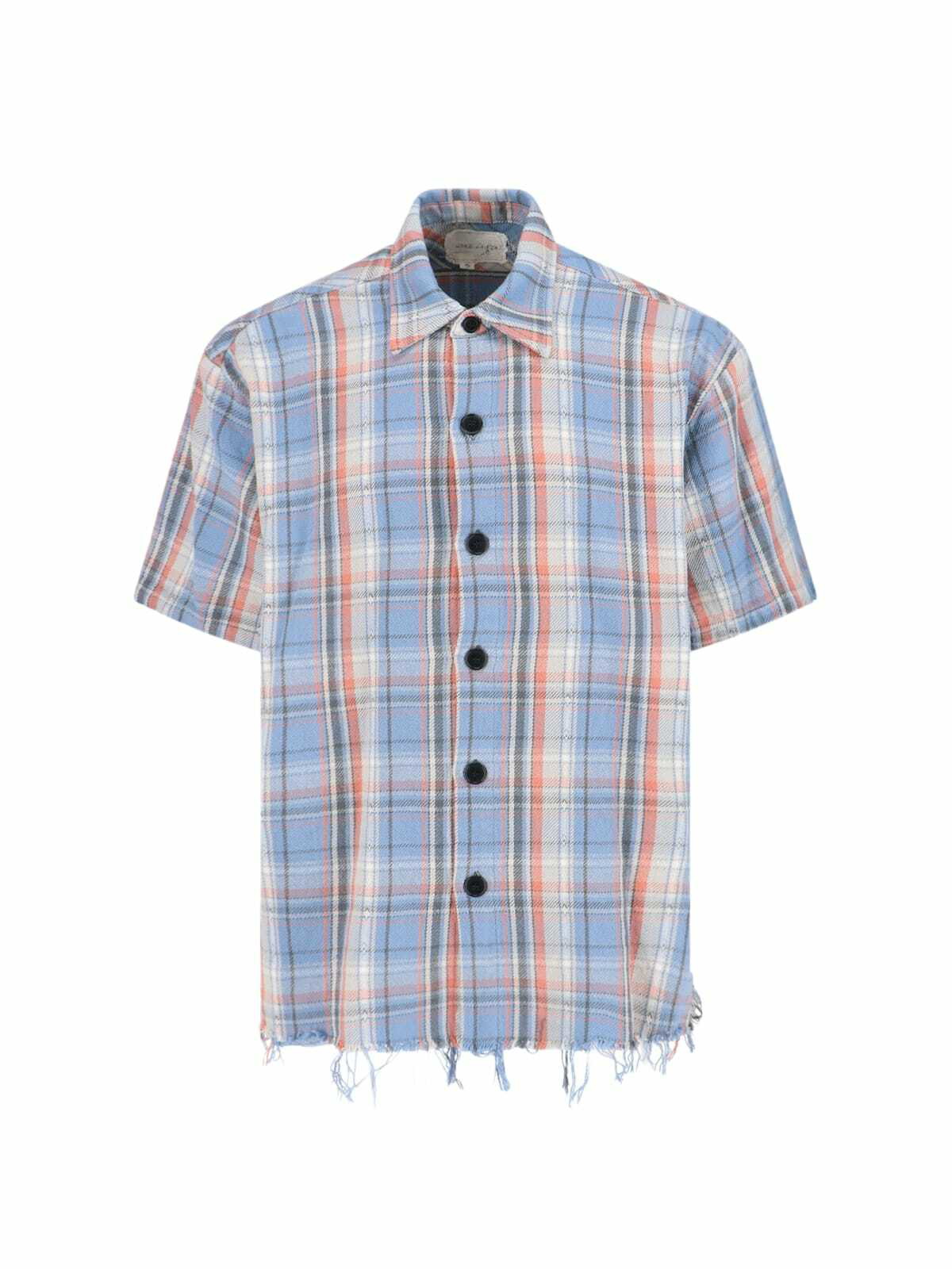 Greg Lauren Red Plaid Kimono Studio Shirt Greg Lauren